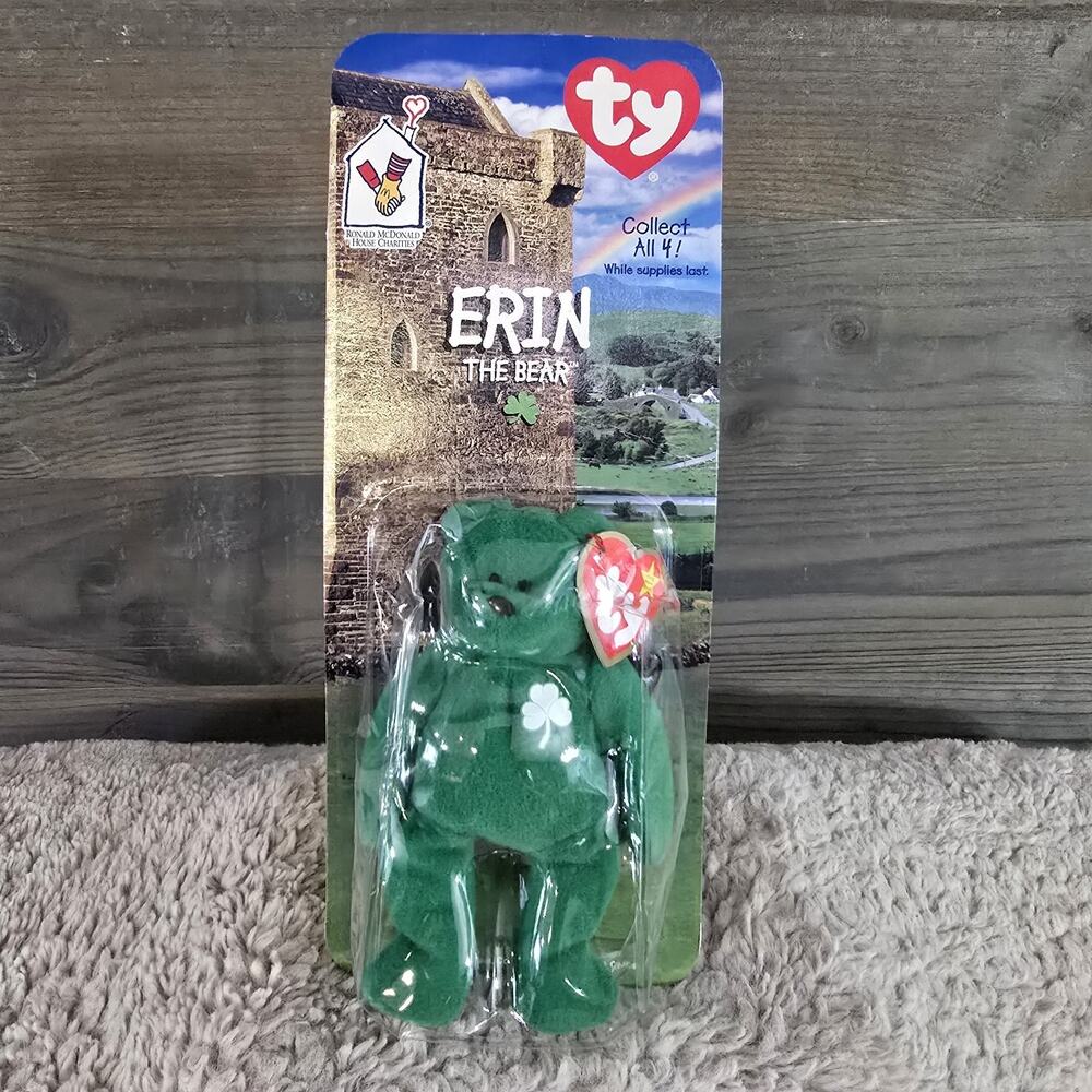 TY Erin the Bear Ronald McDonald House Charity Beanie Baby Sealed 1999